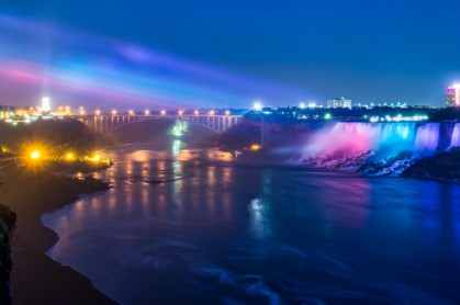 Niagara Falls During Evening Lights